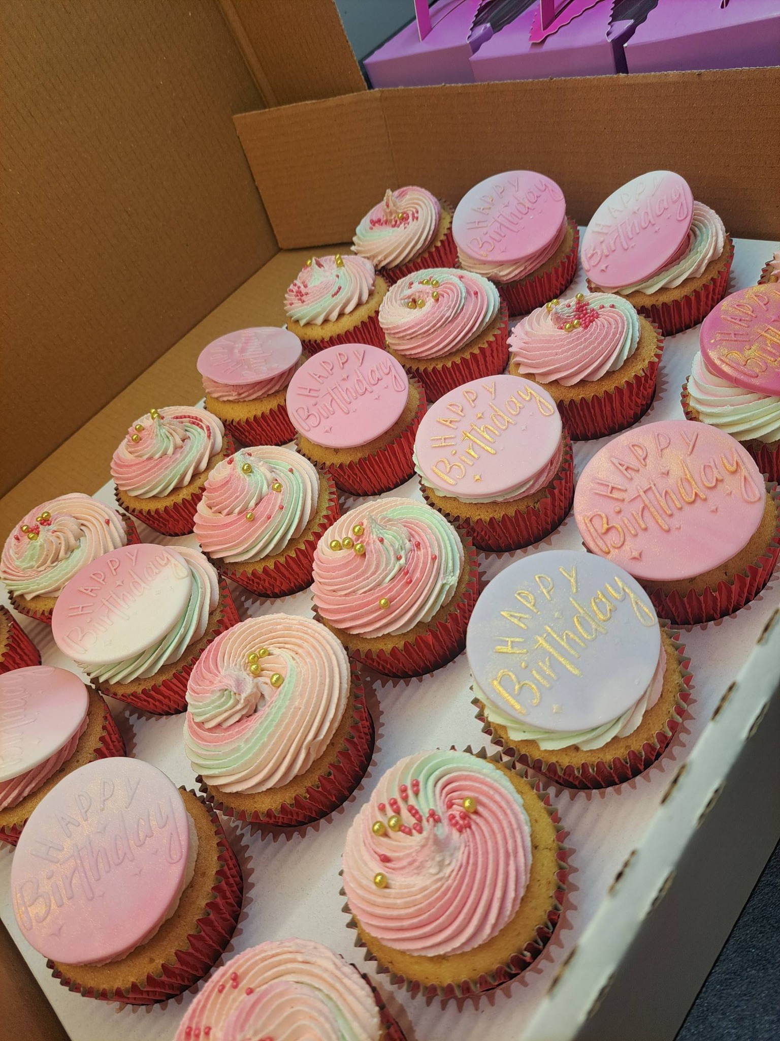Birthday cupcakes